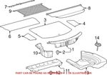 Genuine Oem Rear Body Panel Trim For Toyota 583870r070c0. Fixed Price $241.13.