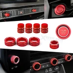 Red Console Ac Knob +engine Start +navigation Switch Cover For Honda Civic 2022+. Fixed Price $36.99.