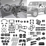 Carbon Fiber Center Console Dash Door Full Decor Trims For Jeep Wrangler Jk 07+. Fixed Price $23.25.