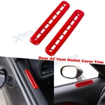 2pcs Glossy Red Side Door Ac Vent Panel Cover Trim For Dodge Challenger 2015-up. Fixed Price $13.49.