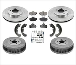 For 08/03/1995-1998 Ford Windstar Front Rotors Pads Rear Brake Drums Shoes. Fixed Price $329.00.
