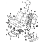 Bmw 52201964201 Genuine Oem Seat Back Panel Clip Pack Of 25. Fixed Price $36.25.