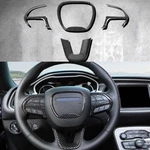 Carbon Fiber Steering Wheel Cover Trim Accessories For Dodge Charger 2015+. Fixed Price $19.49.