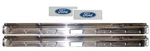 Door Sill Scuff Plates Blue Decals 1964 65 66 67 68 Mustang Convertible. Fixed Price $59.00.
