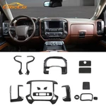 Interior Console Dash Cover Overlay Trim Kit For Chevy Silverado Sierra 2014-18. Fixed Price $145.99.