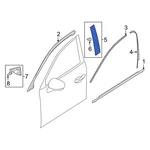 For Mazda Cx-9 2016-2023 Tk4950m30f Rear Right Forward Door Applique. Fixed Price $148.39.