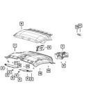 Genuine Mopar Visor Support 5rm30la6aa. Fixed Price $22.10.