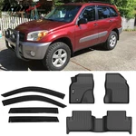Fits 2001-2005 Toyota Rav4 3d Tpe Floor Mats All Season Carpets + Window Visors. Fixed Price $101.99.