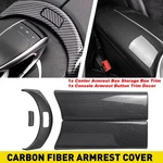 Carbon Fiber Console Armrest Box & Button Trim For Benz Glc Class X253 2015-2020. Fixed Price $25.64.