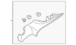 Genuine Ford Interior Quarter Panel Trim Ds7z-7831012-ac. Fixed Price $123.20.