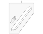 Genuine Honda L Front Windshield Side Garnish 73162-scv-a01za. Fixed Price $75.86.