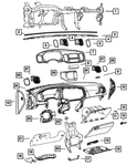 Genuine Mopar Steering Column Shroud Gap Hider 5sp99dx9ab. Fixed Price $199.92.