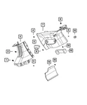 Genuine Mopar D Pillar Molding Right 6xp12wt3ad. Fixed Price $78.08.