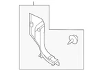 Genuine Nissan Kick Panel Trim 66901-6ra1a. Fixed Price $46.10.