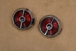 1963 1964 Corvette Original Interior Door Panel Reflectors Pair Gm #. Fixed Price $45.00.