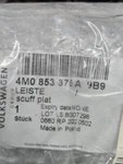 Genuine Audi Rear Sill Plate 4m0-853-375-a-9b9 New Oem. Fixed Price $79.99.