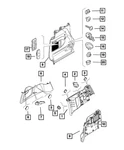 Genuine Mopar Quarter Trim Panel Left 5yb62lxhaa. Fixed Price $98.87.