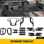 15xcenter Radio Display Air Vent Handle Cover Trim Kit For Chevy Silverado 2019+. Fixed Price $148.99.