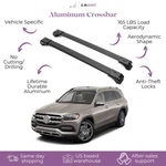 Erkul Roof Rack Cross Bar Fit Mercedes Gls 450 2020-2026 Fits Raised Rails Black. Fixed Price $149.90.