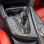 3x Carbon Fiber Gear Console Shifter Knob Cover For Bmw M3 F80 M4 F82 2014-2018. Fixed Price $93.59.