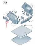 New Audi Q3 F3 Rear Right Trunk Trim Panel Insert 83a863424 83a-863-424. Fixed Price $56.10.