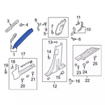Genuine Ford Body A-pillar Trim Panel Lb5z-7803599-ad. Fixed Price $124.71.