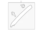Genuine Nissan Body A-pillar Trim Panel 76911-5ha0a. Fixed Price $111.28.