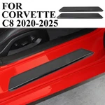 Carbon Fiber Style Door Sill Plate Cover Guard Trim For Chevrolet Corvette C8. Fixed Price $47.49.