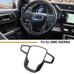 Carbon Fiber Center Consol Steering Wheel Trim Cover For Gmc Sierra1500 2500 19+. Fixed Price $34.99.