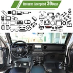 Carbon Full Set Interior Cover Trim Combo Kit For Jeep Wrangler Jl Jt 2018-2023. Fixed Price $22.49.
