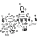 Genuine Mopar Instrument Panel Bezel 6wq521a1aa. Fixed Price $504.85.