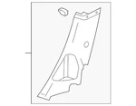 Genuine Ford Lower Quarter Trim Cv6z-5431013-ab. Fixed Price $102.91.