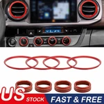 For Toyota Tacoma 2016-2022 A/c Vent Ring Knob Trim Covers Outlet Red. Fixed Price $24.99.