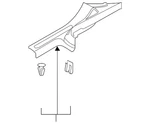 Genuine Volkswagen Rear Trim 5nl-863-735-a-82v. Fixed Price $29.38.