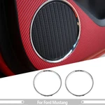 Interior Door Speaker Ring Trim Decorative Cover For Ford Mustang 15+ Chrome Abs. Fixed Price $16.99.