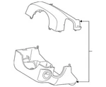 Genuine Ford F Series Super Duty 2017-2019 Steering Column Shroud Hc3z-3530-bb. Fixed Price $116.09.