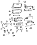 Genuine Mopar Instrument Panel Knee Blocker 6nh64tx7ac. Fixed Price $135.96.