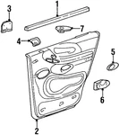 Genuine Ford Door Window Switch Bezel Xl7z-14528-aab. Fixed Price $5.63.