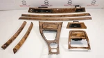 Center Console Dash Door Poplar Woodgrain Trim Strip Set Oem Bmw E93 Convertible. Fixed Price $392.00.