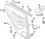 Genuine Mazda Interior Door Handle Trim Kb8a-68-454. Fixed Price $4.96.