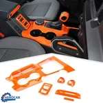 6pcs Orange Car Gear Shift Panel Cover Trim Decor Guard Kit For Ford Bronco 21+. Fixed Price $59.99.
