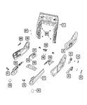 Genuine Mopar Seat Track Cover 5rt25dx9ab. Fixed Price $20.51.