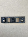 1266830700 Mercedes W126 Switch Holder Panel For Centre Console + Switches. Fixed Price $87.46.
