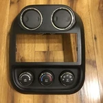 2011 - 2017 Jeep Patriot Center Dash Radio Bezel Trim W Climate Control Unit Oem. Fixed Price $69.75.