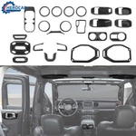 23pcs Car Inner Dash Panel Decor Cover Trim For Jeep Wrangler Jl Jt Carbon Fiber. Fixed Price $85.99.