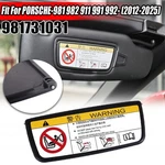 Porsche 981 982 911 991 992 2012-25 Black Sun Visor Mirror Cover 981731031. Fixed Price $27.99.