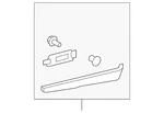 Genuine Honda Door Trim Molding 83554-ta0-a01zb. Fixed Price $118.22.