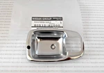 1970-73 Datsun 1200 B110 Genuine Right Door Handle Chrome Escutcheon Cup Bezel. Fixed Price $75.00.