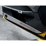 Acc Door Guards Red Cf 'supercharged' Inlay Fits 2005-2013 Corvette-brushed. Fixed Price $225.43.