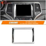 Chrome Gps Navigation Cover Trim Frame For Jeep Grand Cherokee 2011-18 Interior. Fixed Price $14.99.